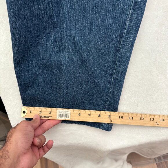 Vintage Boxx Jeans Rough Wear Mens 40x32 (38x28) Blue Hip Hop Baggy Wide Leg Y2K - Picture 7 of 15